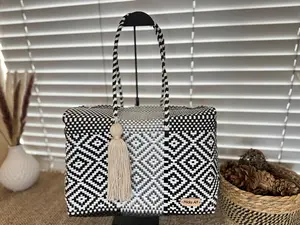 Black, silver & White