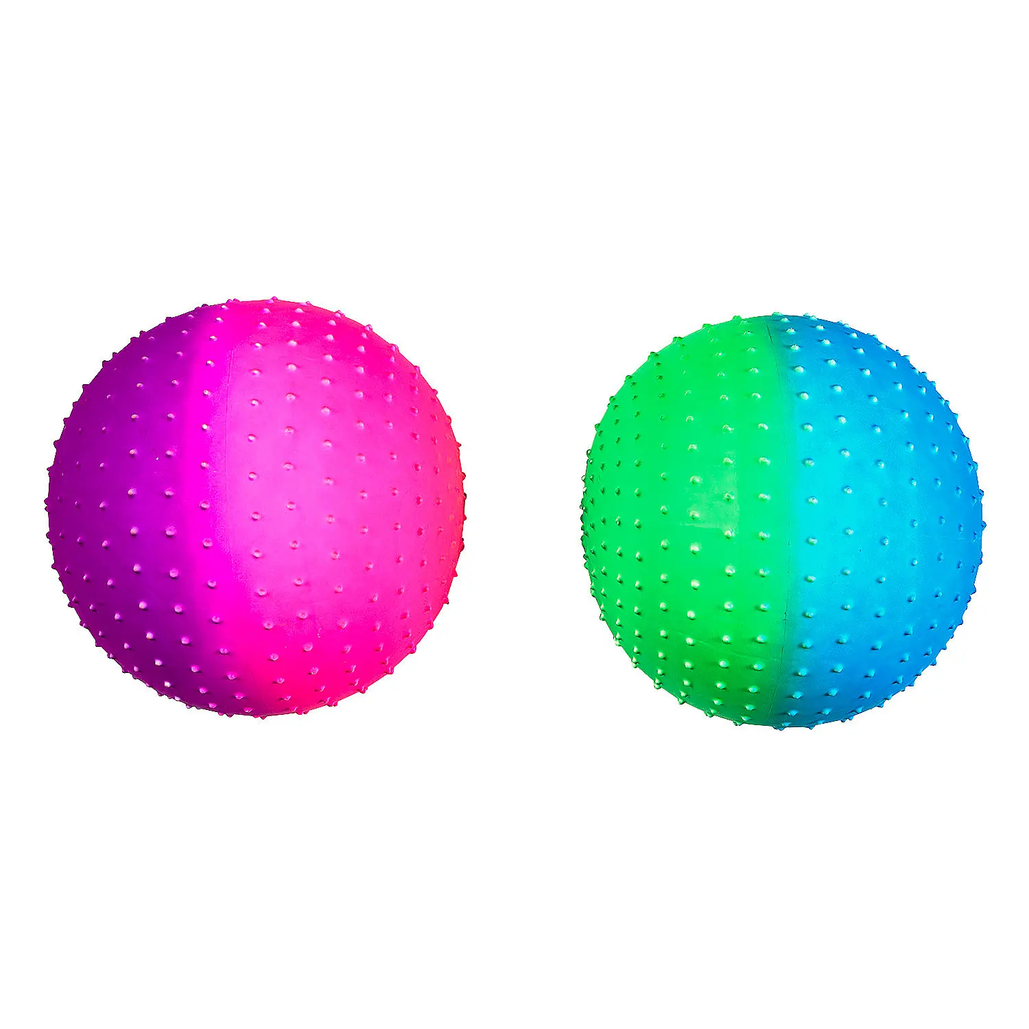 Large Inflatable 18" Multi Color Spike Balls - 6 Pc.