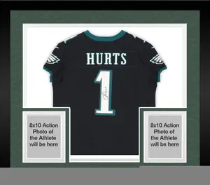 Framed Jalen Hurts Philadelphia Eagles Autographed Nike Black Elite Jersey with "SB LIX MVP" - Inscription - Fanatics Authentic Certified