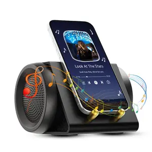 Wireless Bluetooth speaker, no Bluetooth pairing required, 5.3-channel high-definition surround sound (includes subwoofer), 3-in-1 universal speaker stand, compatible with tablets, iPhones, and Android phones, black, the perfect Mother’s Day gift