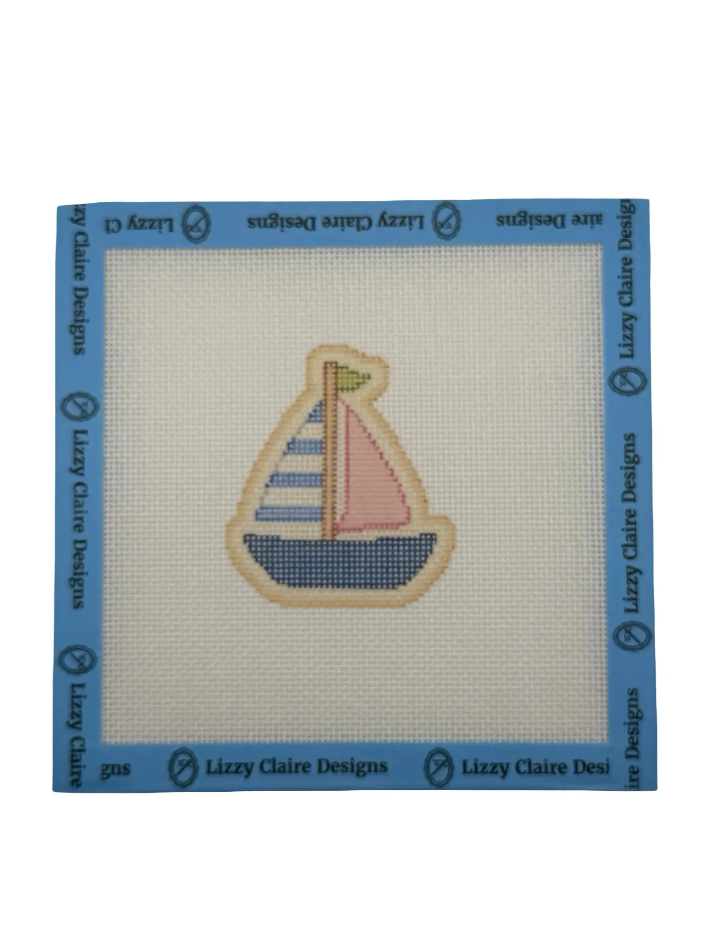 Sailboat - The Royal Icing Collection - 18 mesh - 6 x 6 - Needlepoint Canvas