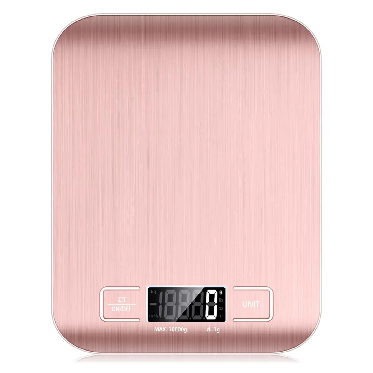 Stainless Steel Food Scale, 1 Count Square Digital Measuring Scale, Kitchen Measuring Utensil For Food Baking, Kitchen Gadgets