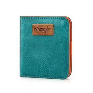 Wrangler Small Minimalist Wallets for Women Slim Thin Wallet Card Cases Money Organizer Thin Mini Pocket Wallet with Rfid Lining and A Coin Purse TikTokShopJumpstartSale