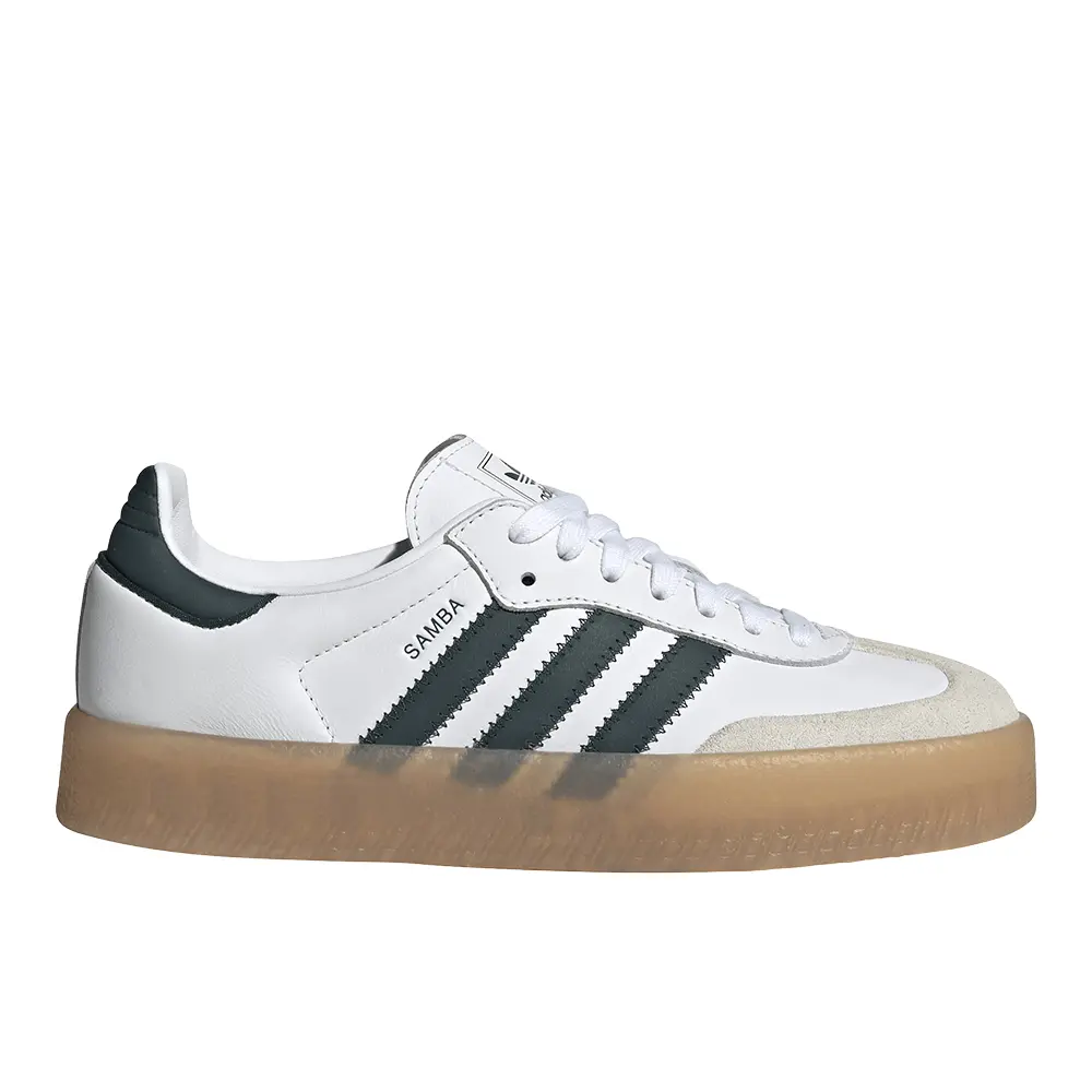 adidas Womens Sambae Lace Up Sneakers Shoes Casual - White adidas Womens Sambae Lace Up Sneakers Shoes Casual - White