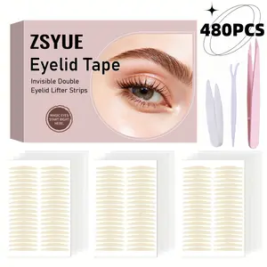 480 Pieces Eyelid Lift Patches, Invisible Eyelid Stickers for Inner Eyes, Instantly Lift Uneven Single Eyelids, No Surgery Needed, Facial Makeup Tool