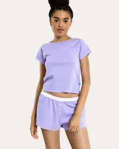 Suzie Pajama Set in Lavender