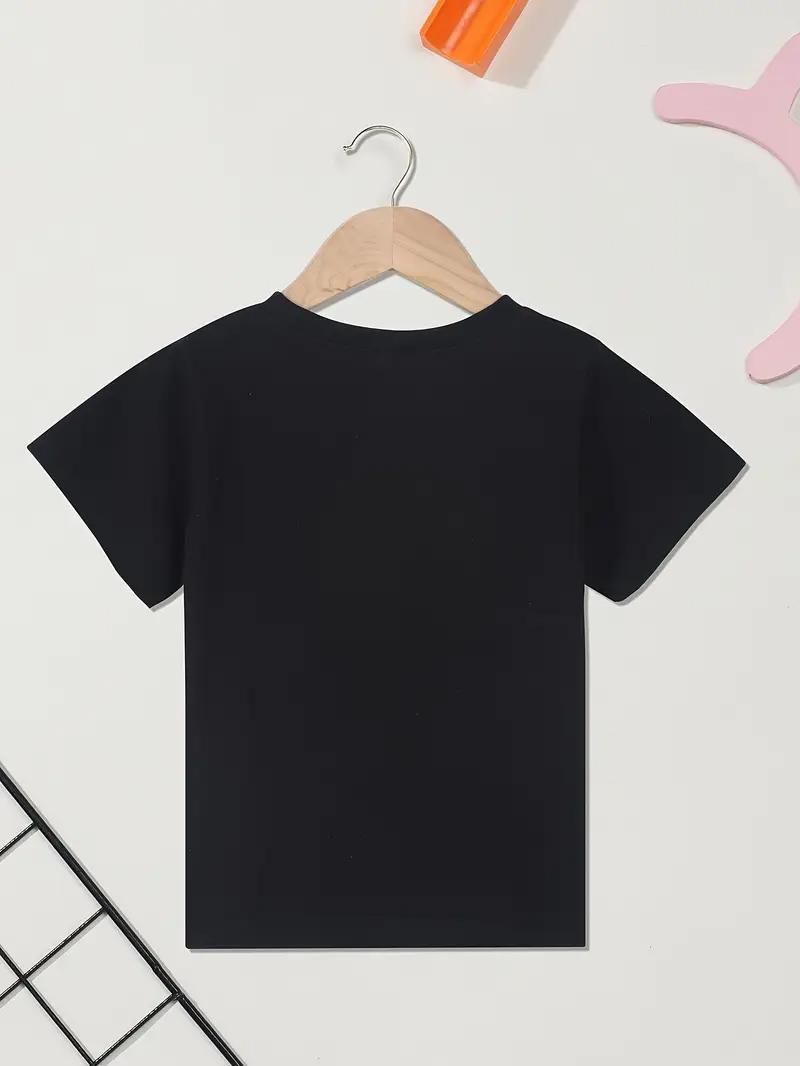 Summer Fashion Girls' Short-Sleeve T-Shirt "Daddy's Girl" Letter Print Casual Top 100% Cotton