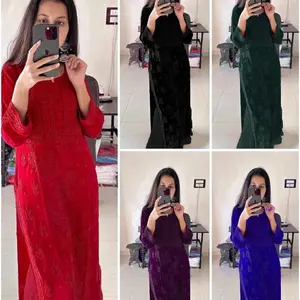 DESIGNER WEAR Exclusive Georgette Red Suit with Embroidery & Dupatta for Elegant...