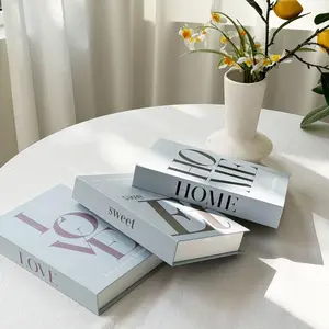 3-Piece Nordic Minimalist Book Set, Home Style Replica Books, Designer Indoor Magazine Decor, Soft Decorative Books, Coffee Table Ornament, Home Decoration Book, Home Decor Products