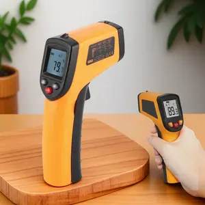 High-Precision Infrared Thermometer Handheld Laser Temp Gun for Cooking, Automotive, Outdoor BBQ Tools