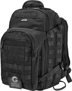212 MAIN GX-600 Crossover Long Range Backpack - Black, with MOLLE System, MOLLE Back, Modular Pouch, Padded Straps (Barska BI12598)