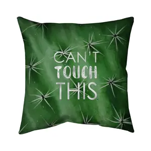 Begin Home Decor 5543-2626-FL274-1 26 x 26 in. Can Not Touch This - Exotic Poly Twill Throw for Living Room Decor