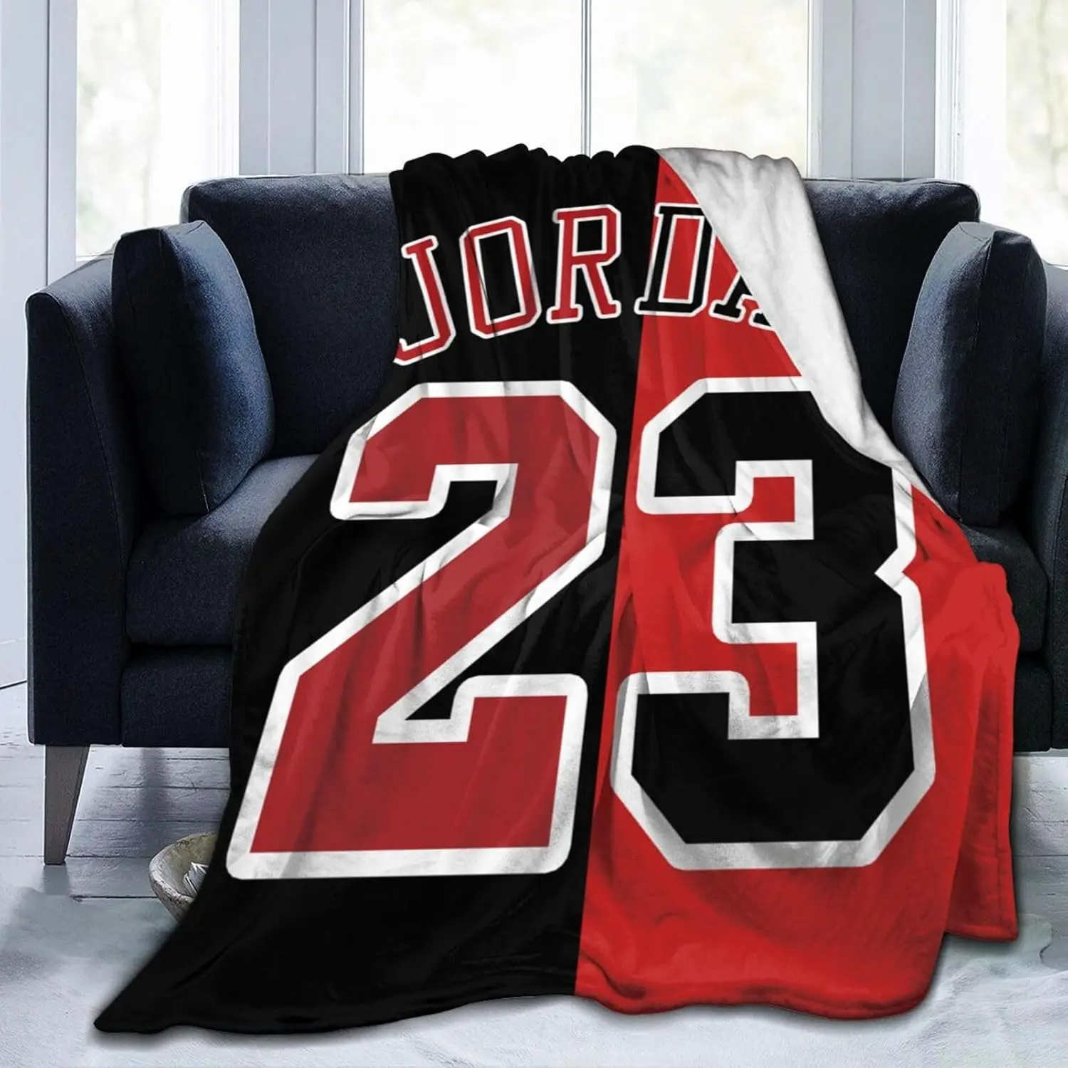 Basketball Player 23 Graphic Blanket Throw, Soft Lightweight Flannel Blanket, Warm Home Decor for Bedroom Sofa, Gift for Sports Fans, Flannel Blankets, Soft Lightweight Blanket