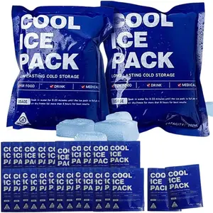 Reusable Dry Ice Packs 20 Pack 200ML for Shipping & Storage, Ideal for Safe Temperature Control, Durable Design for Reliable Performance, Cooling Pads