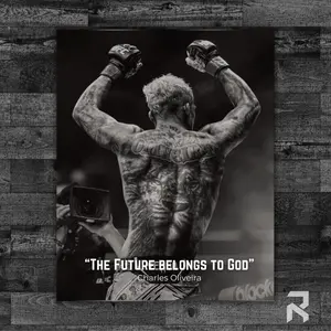 Charles Oliveira Luxury | UFC Fighter Art | Do Bronx Apparel | Exclusive Combat Sports and Martial Arts Wall Decor for Fans