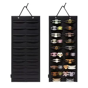 Hair Claw Clips Organizer, 10 Layers Large Hair Clip Storage for Women Girls, Hair Accessories Holder Organizer for Wall Door Closet(No Hair Accessories Included)