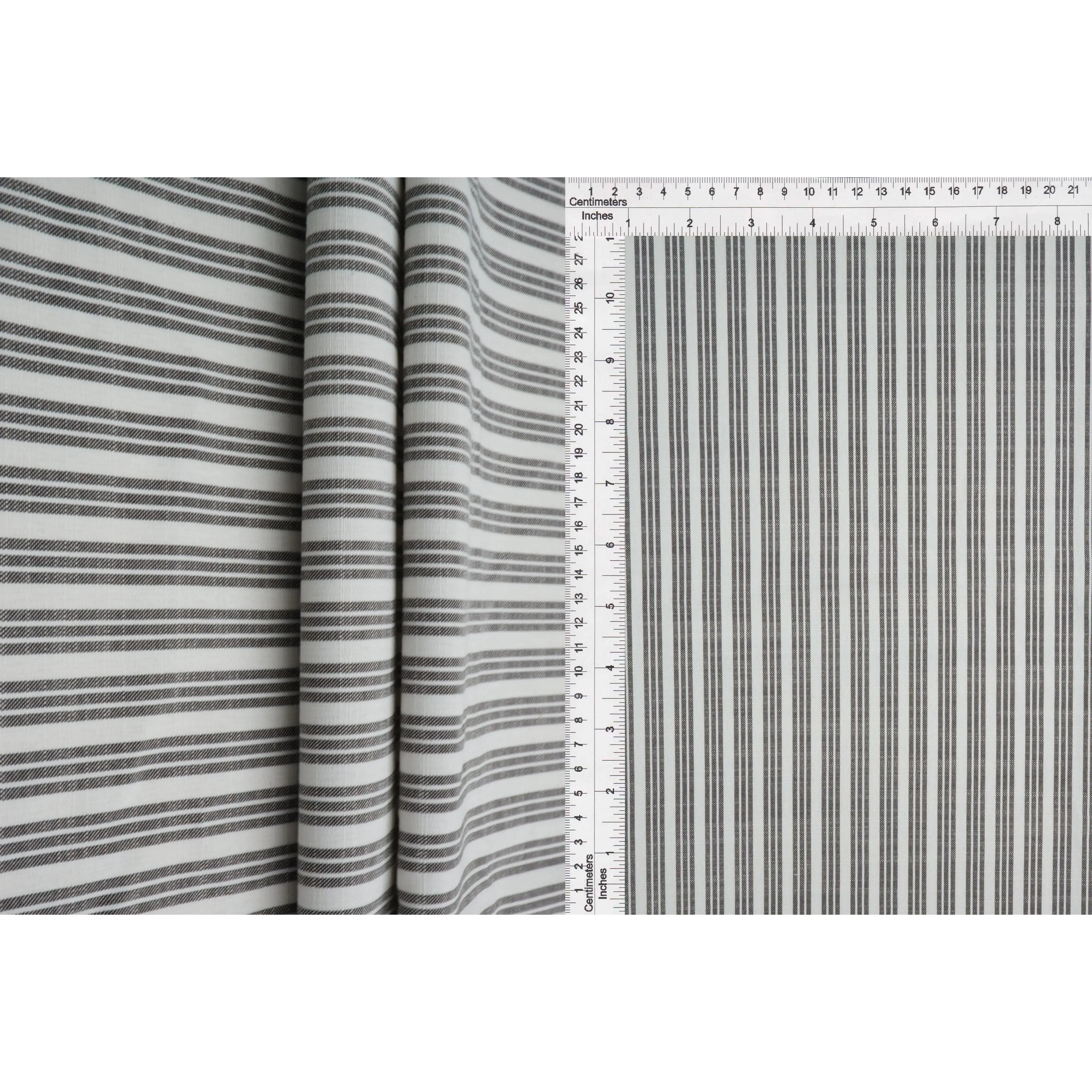 Triple-Stripe Polyester Poplin Woven Fabric by the yd, 57-58in Width, Dressmaking & Fashion Accessories Sewing Material