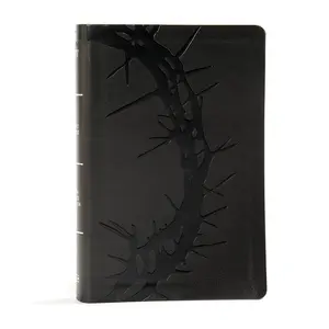 KJV Large Print Personal Size Reference Bible, Charcoal LeatherTouch Crown of Thorns, KJV Holy Bible, Red Letter, Pure Cambridge Text, Presentation ... Full-Color Maps, Easy-to-Read Bible MCM Type Imitation Leather – Large Print, April 15, 2019