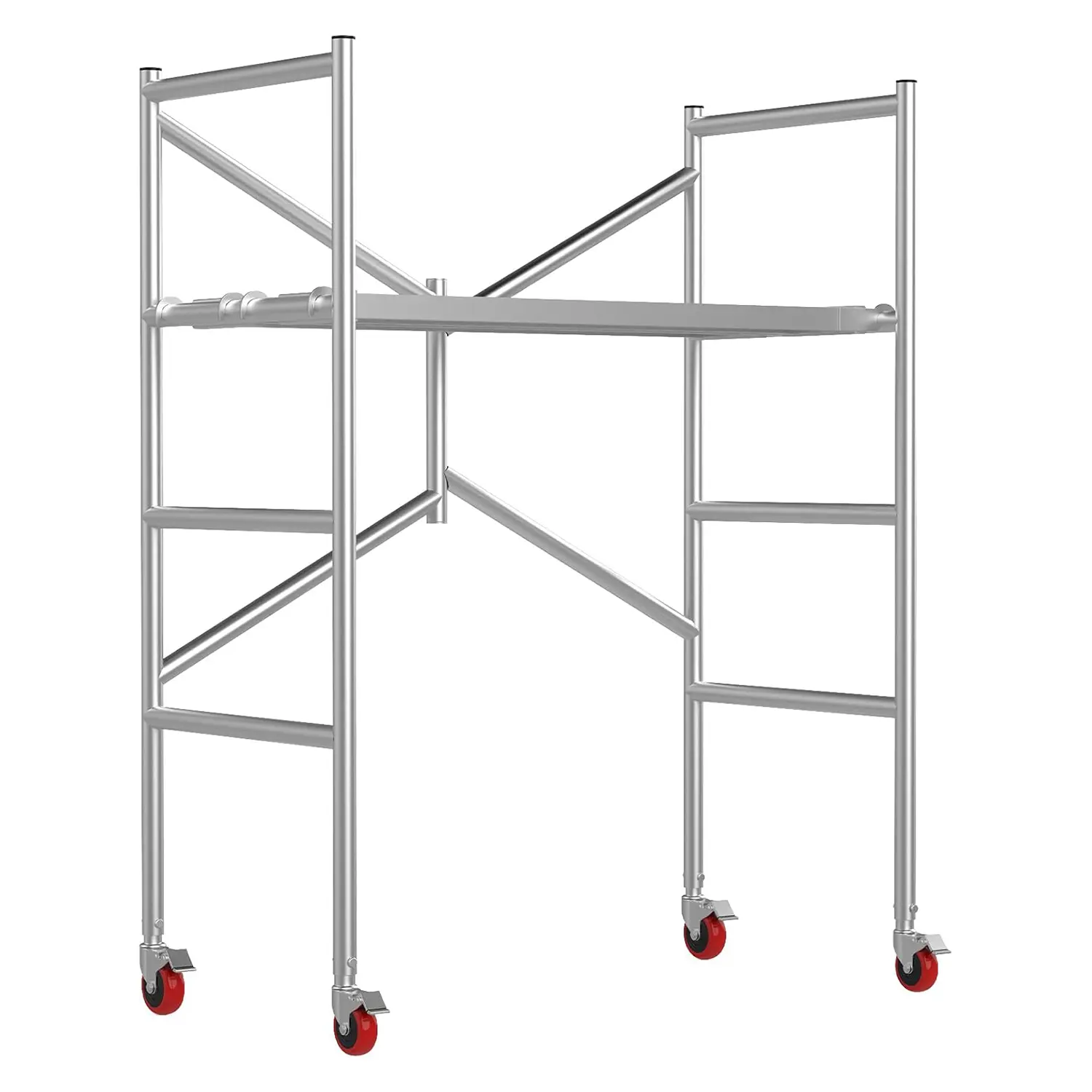 65" Height Folaable Rolling Scaffolding Working Platform with Wheels