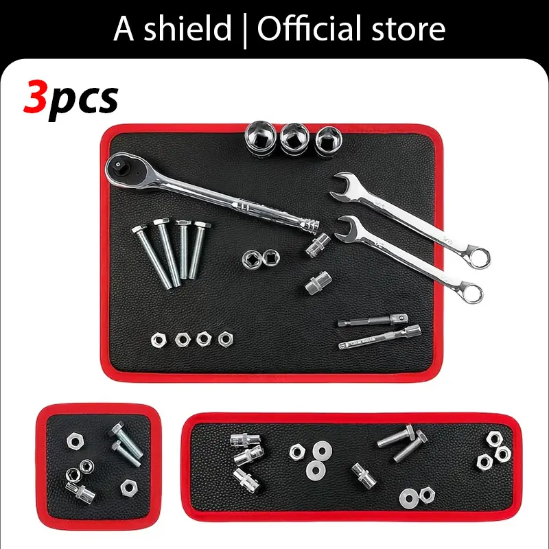 A set of 1/2/3 optional mechanical magnetic tool pads, paired with flexible picking trays, is always available for anti slip storage in auto repair workshops.