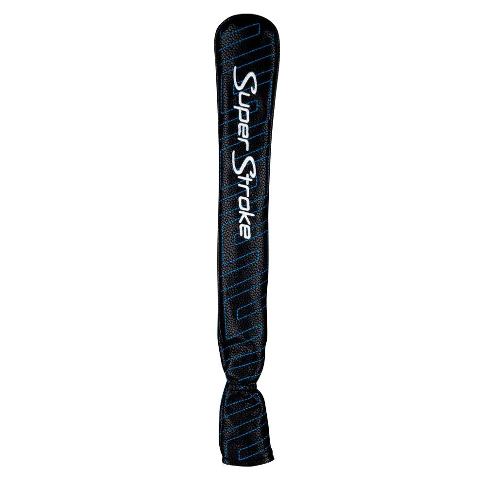 SuperStroke Golf Alignment Stick Cover - Golf Equipment with High-Quality Synthetic Leather, Soft Fleece Liner, 2-Panel Design, and Neon Stitching, Two Panel