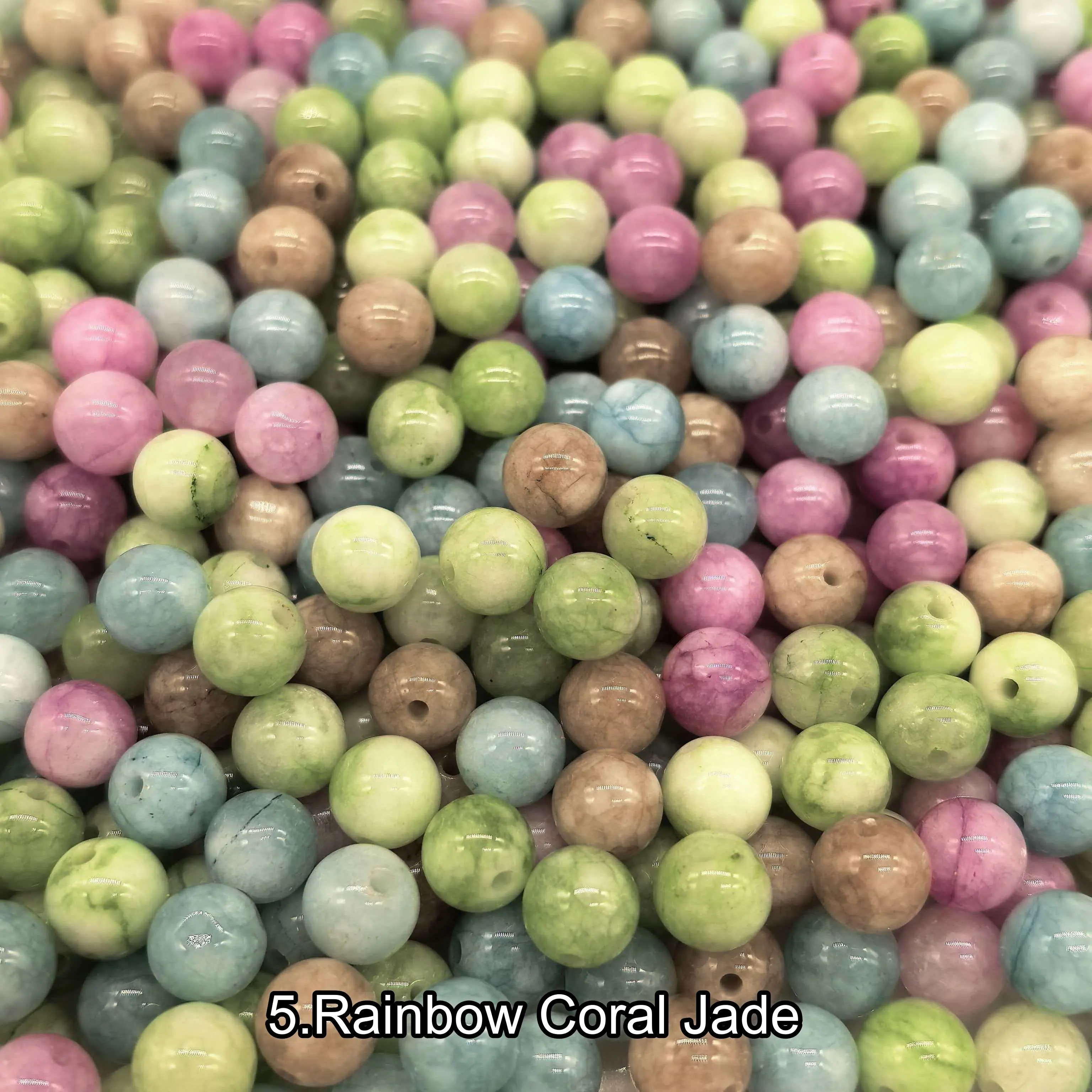 【8mm】Crystal Beads; 1 Order=16Spoons(can make 8bracelets )
