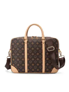 Elegant 14 Inch Laptop Bag, Durable Artificial Leather Briefcase, Office and Travel Handbag, Fashion Accessory, Work Bag, Multiple Carry Options, Travel Essentials