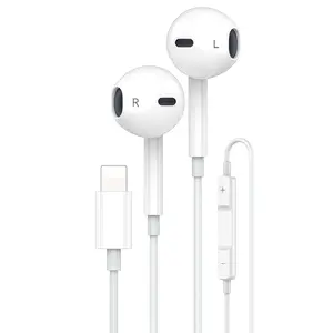 1 Packs for iPhone Headphones Wired Lightning Earbuds/Earphones Noise Reduction Integrated Microphone & Volume Control Headsets Compatible with iPhone 14/13/12/11/XR/XS/X/8/7/SE/Pro/Pro Max