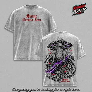 Saint Nerona Imu One Piecee T-Shirt, Imu Sama Elbaf Arc Anime Graphic Tee, One Pieceee Final Saga Villain Shirt, Vintage Washed Oversized Anime T-Shirt, Imu One Pieceee Manga Streetwear Top Tee, Japanese Pirate Anime Fan Gift, Unisex Cotton Streetwear Top