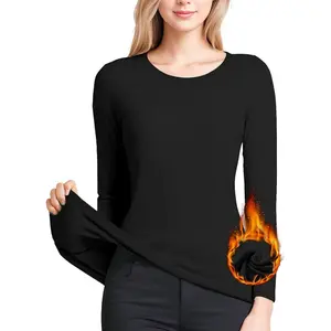 Women's Long Sleeve Thermal Underwear Lightweight Compression Baselayer Shirt Women Clothing Premium Comfort Winter Tops
