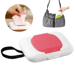 3pcs/2pcs/1pc Portable Wet Wipe Dispenser, Compact Travel Tissue Box, Wet Wipe Storage Box for Outdoor, Baby Stroller, and Crib Use