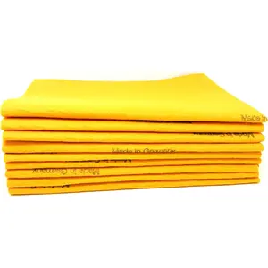 10 Pack    Shammy Cloths Chamois Towels Absorbent Super Shammy for Pets, Parenting Tool Cleaning for Home and Commercial Use Wholesale Bulk (Orange)