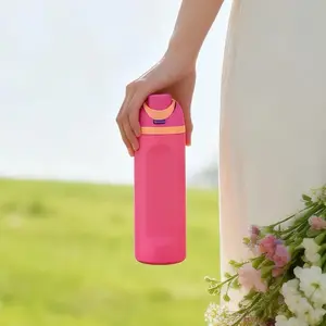 24oz Stainless Steel Insulated Travel Tumbler with Flip Lid, Leak-Proof Vacuum Thermos Mug for Hot Cold Beverages, Multi-Color Durable Cup for Home Office Outdoor, Perfect Gift for All Ages