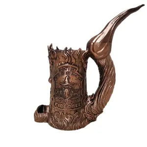 I cast FIREBALL 12 oz can and dice holding dice roller cup Wizard Themed Dice Roller Mug with Intricate Magical Motifs