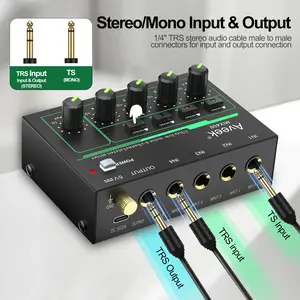 Aveek Professional Audio Mixer, Sound Board Mixing Console with 5 Channel Digital USB Bluetooth Echo Delay Effect, Input 48V Phantom Power Stereo DJ Mixers for Recording, Live Streaming, Podcasting summerwins