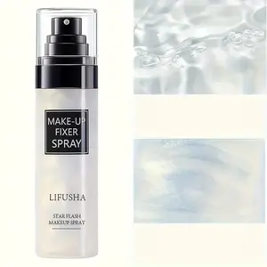 Starry Shimmer Sand Setting Spray, Makeup Fixing Spray, Long-lasting oil control, refreshing, quick-drying, suitable for daily wear, dates, party makeup, natural look, stays in place, easy to carry, travel essential, suitable for Valentine's Day, birthday