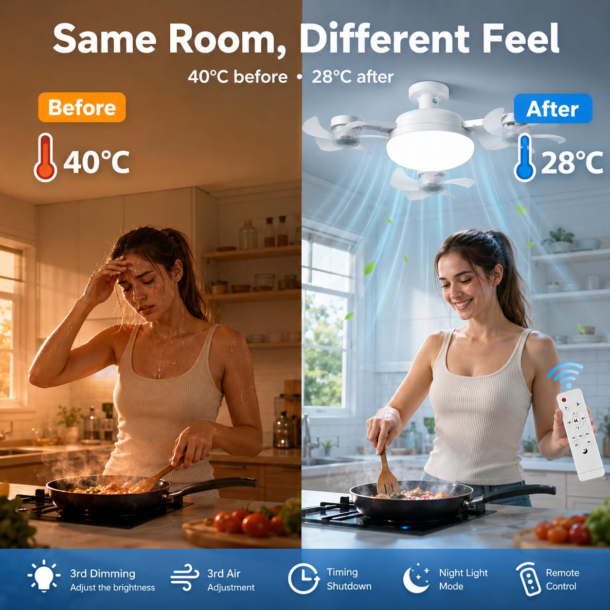 Modern Drone Style Ceiling Light with Foldable Mini Fan Blades, LED Flush Mount Lamp with Remote Control, E27 Socket Fixture for Bedroom Apartment Home Modern Drone Style Ceiling Light with Foldable Mini Fan Blades, LED Flush Mount Lamp with Remote Control, E27 Socket Fixture for Bedroom Apartment Home