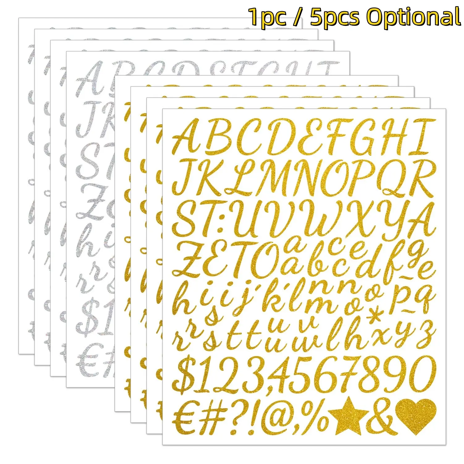 5/1 Sheets 1 Inch Vinyl Self-Adhesive Number & Letter Stickers, Adhesive Decals, Waterproof Mailbox Number Labels, DIY Art Craft Scrapbooking Supplies for Signs, Notebooks, Scrapbooks, Water Bottles, Mailboxes and Multi-Scene DIY Projects.