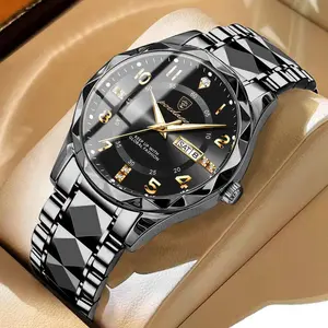 Luxury Quartz Watch for Men - High-Quality Luminous Dial, Accurate Timekeeping, Water Resistant, Elegant Design, Perfect for Formal Occasions - New