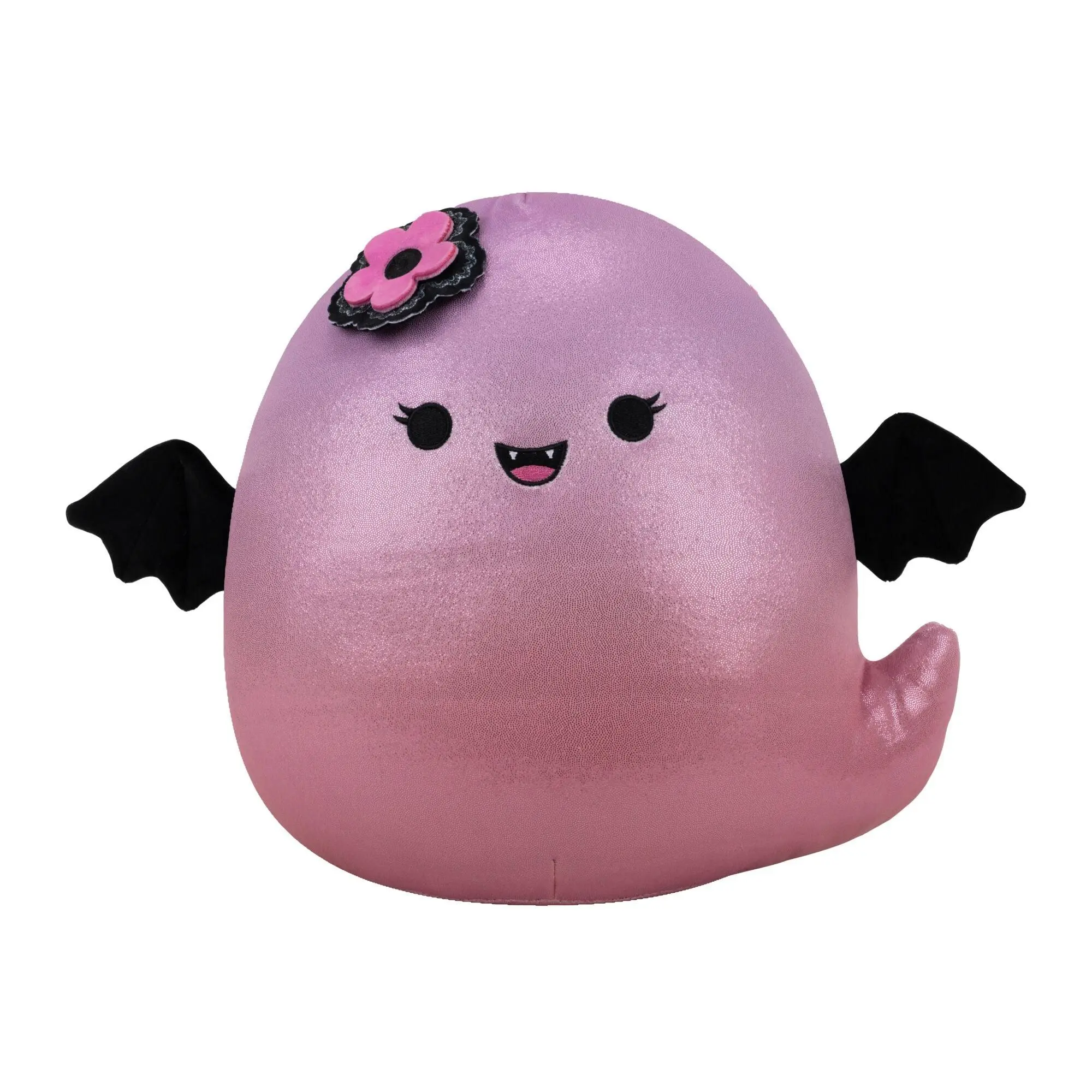 Squishmallows 12-Inch Booliette the Sparkly Pink Ghost Bat Plush, Ultrasoft Stuffed Animal