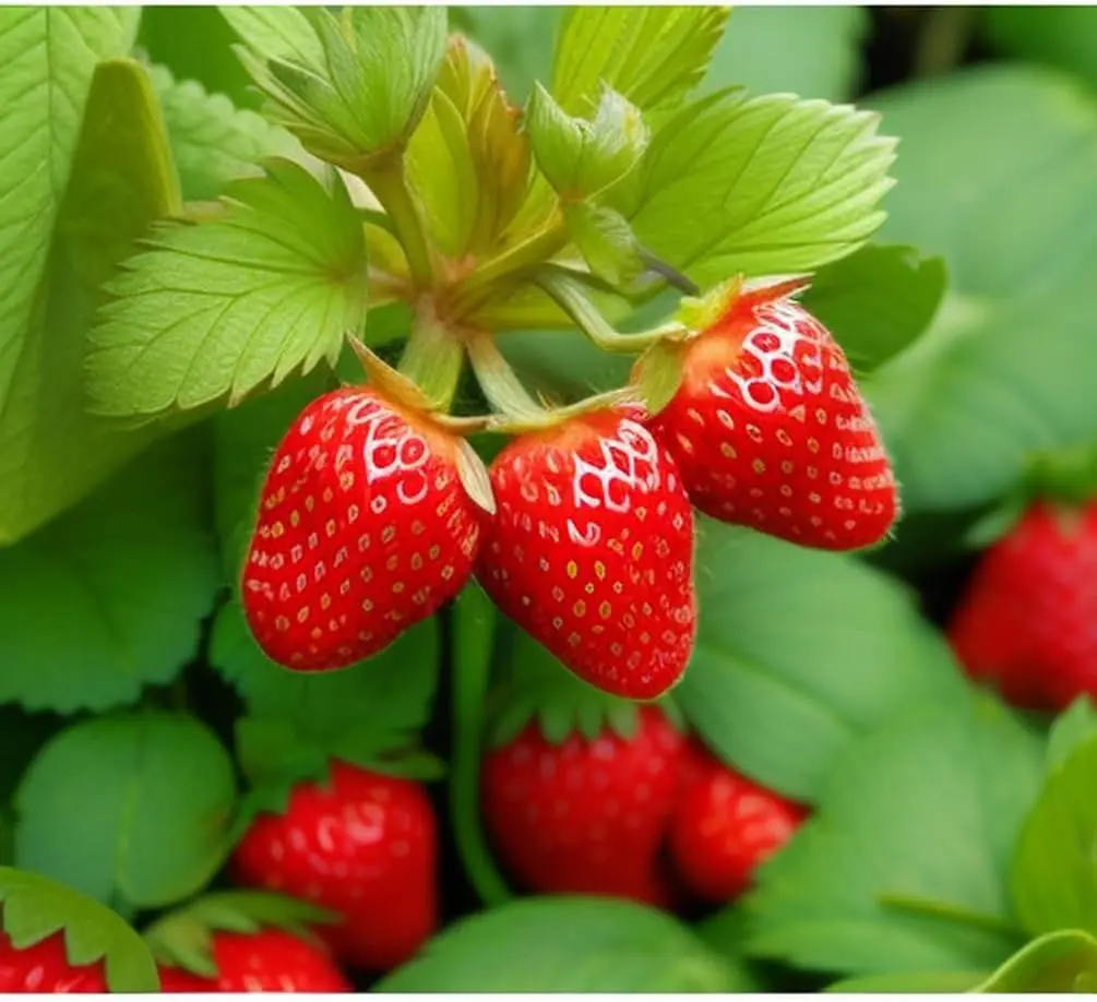Organic Strawberry Seeds Variety Pack 1000+ - Non-GMO Heirloom Strawberry Seeds for Planting Indoor-Outdoor Home Garden, Farm