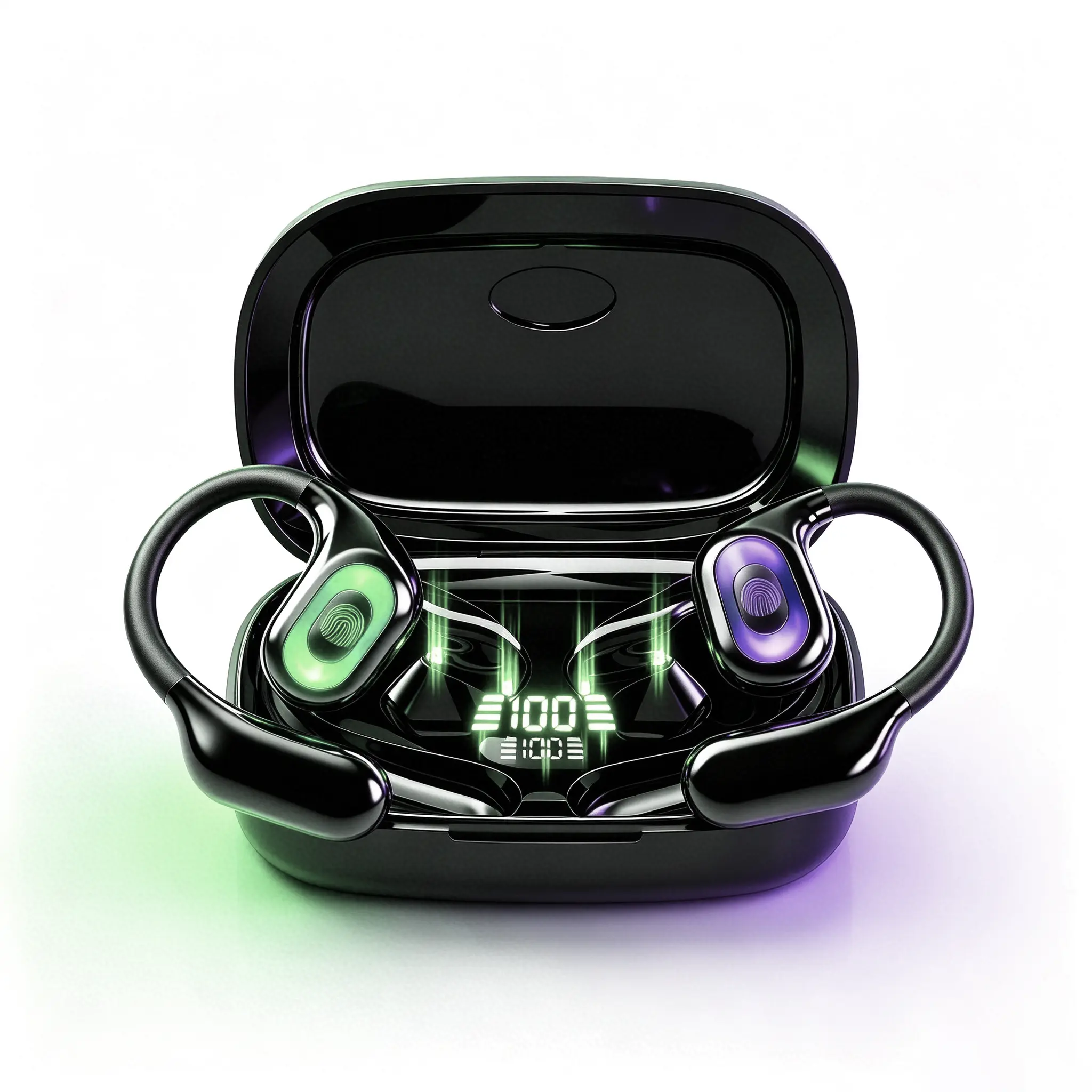 AI Translation Bluetooth Earbuds - 3-in-1 Electronic Headset, Real-Time 2-Way Translator (156+ Languages), for Travel, Music & Calls In Ear Headphones