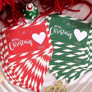 Creative Christmas Scratch-Off Cards, Cute Cartoon Design, Perfect for Gifts, DIY Holiday Greeting Cards, Party Games, 2/10/20pcs Set
