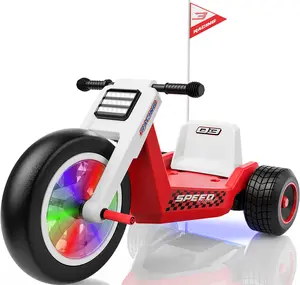 LIGIANT T7 Kids Electric Tricycle, Kids Ride on Toy w/Max Speed: 5MPH, Ajustable Seat, Front Wheel Equipped with LED Lights, Max Weight 66lbs, Multimedia, Ideal Gift for Kids 3+#Summervibes