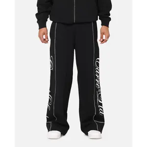 Carre Script Trackpants Black