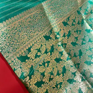 Afghani Traditional Shawl-e-Nikah | Shawl-e-Aroos | Banarasi Green Wedding Shawl for Shirni Khori & Bridal Events