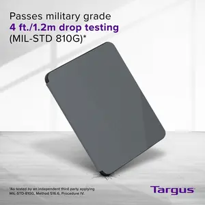 Targus Click-In Case for iPad A16 & 10th Gen 10.9-inch Black MIL-STD 810G Drop Tested Computer Covers