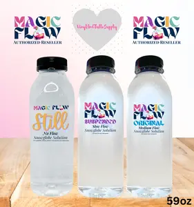 Magic Flow™ Snow Globe Solution Bundle 59oz | Premixed Snowglobe Tumbler Solution
