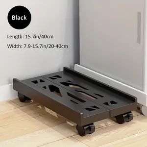 1pc Adjustable Laptop Stand Tray - Durable Plastic Computer & Printer Holder with 360 Rotating Base, Portable Compact Design for Office, Printer, Air Conditioner, Small Appliances, Office Gadgets - Compatible with PC