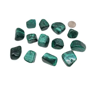 Malachite Natural Tumbled Stone 1pc Malachite Natural Tumbled Stone 1pc